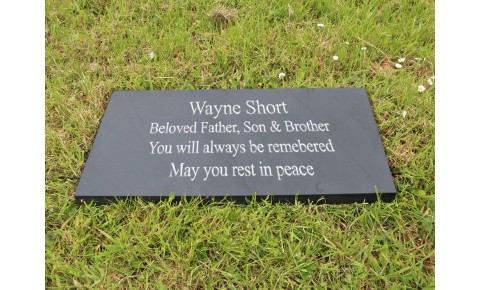 300 x 600 - 12" x 24" | Flat Memorial | 30mm - 1.2" Thick